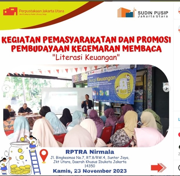 Yuk Belajar Literasi Keuangan Bareng Sudin Pusip Jakarta Utara